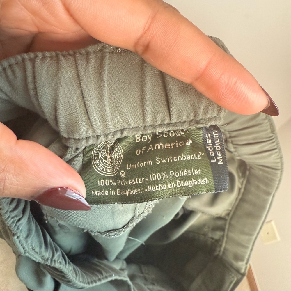 Boy Scouts of America Switchbacks Zip-Off Cargo Pants Olive Green Medium 🌹 - Picture 7 of 7